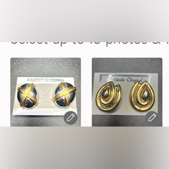 fernando original Jewelry - Vintage 80s/90s Statement Earring Bundle – Gold & Mixed Metal